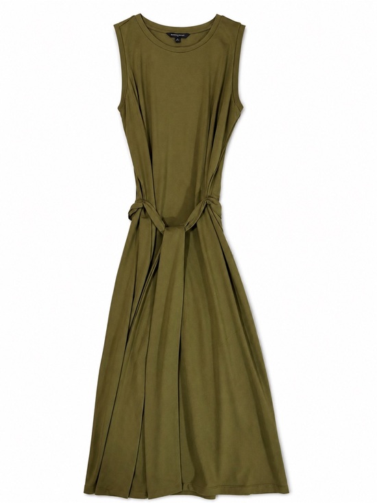 Banana Republic Dresses & Skirts - Banana Republic Olive Green Sleeveless Tie-Waist Maxi Dress